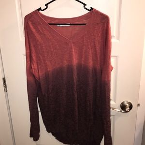 Pink ombré long sleeve